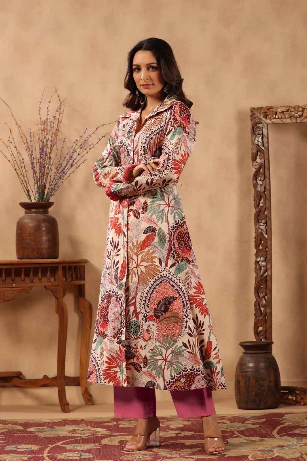 Printed multicolor printed Kurti